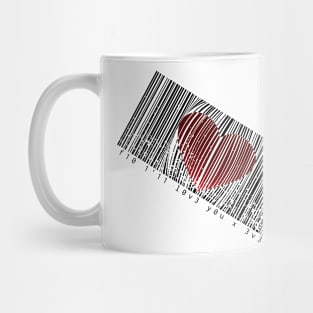 barcode hearth Mug